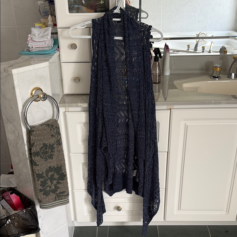 Jessica Simpson Midnight Blue Knit Vest